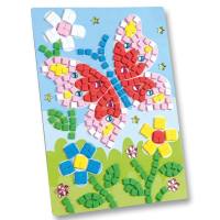 Moosgummi Mosaikbild Schmetterling, 405 Teile