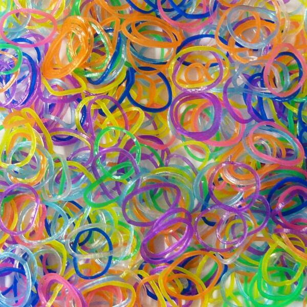 RubberLoops transparent, 500 Stück