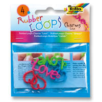 RubberLoops Charms Love, 4 Stück