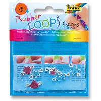 RubberLoops Charms Sparkle Glitzer, 6 Stück