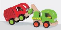 Holz-Abschleppwagen ca. 18,5x8,5x10 cm