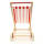 Puppen Buggy rot-weiß Puppenwagen ca. 40 x 34 x 60 cm