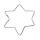 Drahtstern 15 cm groß, Pack mit 10 Stk. aus gewelltem Flachdraht