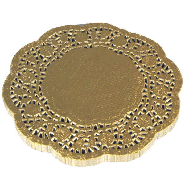 Doilies Zierdeckchen gold 100 Stück, Ø 16,5 cm