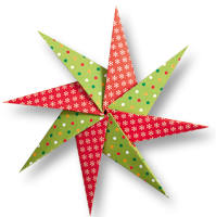 Faltblätter Weihnachten 20x20 cm, 50 Blatt in 5 Motiven