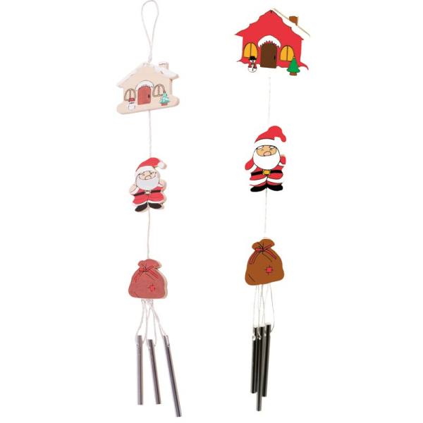 Windspiel Weihnachtsmann Holzfigur  1 Stück