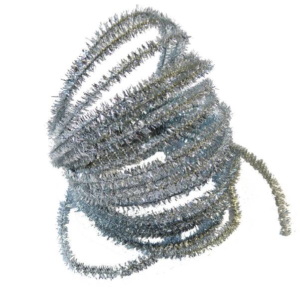 Pfeifenputzer silber 6mm 5 Meter 1 Strang