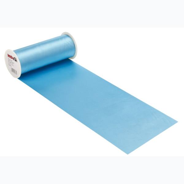 Satin Tischband, hellblau, 1 Rolle ca. 20 cm x 10 m