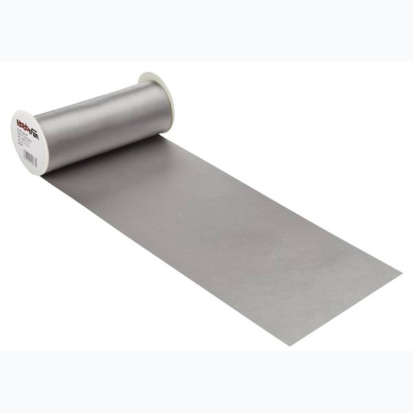 Satin Tischband, silber, 1 Rolle ca. 20 cm x 10 m