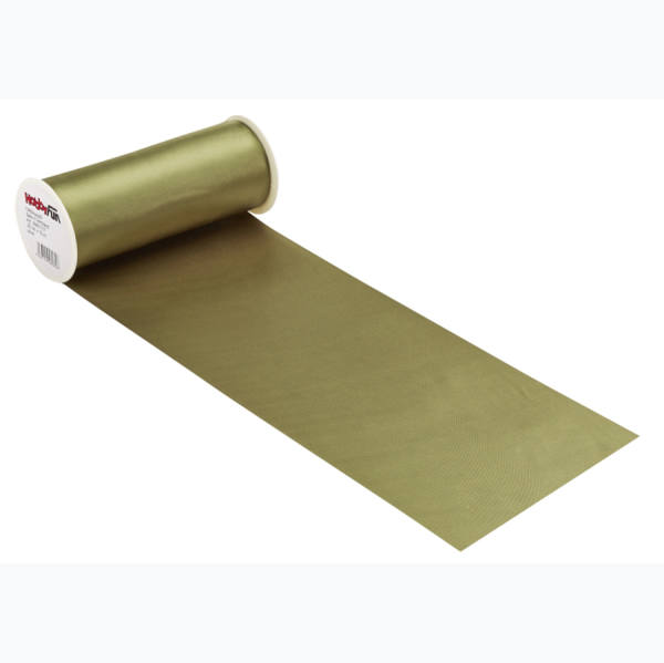 Satin Tischband, olive, 1 Rolle ca. 20 cm x 10 m