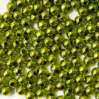 Dekoperlen grün gold 6 mm, 75 g
