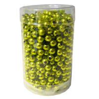Dekoperlen grün gold 6 mm, 75 g