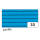 Wellpappe hellblau, pazifikblau, 10 Bögen, 50x70 cm