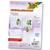 Leporellokarten weiß, 10,5 x 15 cm, 300 g/m²