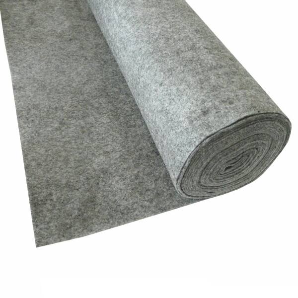 Bastelfilz Rolle Grau meliert 45 cm x 5 m, 150 g/m²