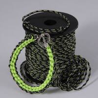 Flechtschnur 2mm, Schwarz/Grün, 1 Rolle 50 m
