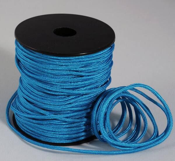 Flechtschnur 2mm, Türkis, 1 Rolle 50 m