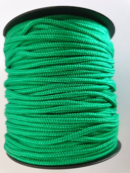 Flechtschnur 2mm, Grün, 1 Rolle 50 m