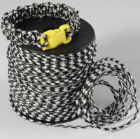 Flechtschnur 2mm, Schwarz/Weiß, 1 Rolle 50 m
