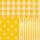 Decopatch Papier Mustermix gelb 3 Blatt, 30x40cm