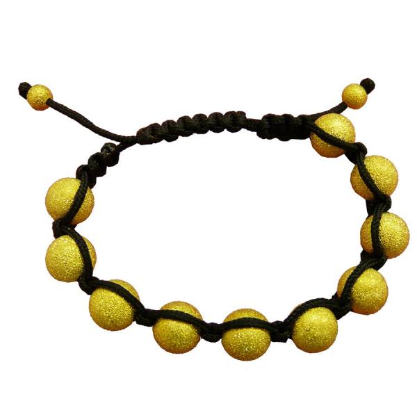 Armband-Set Gold, 10 Perlen, 1 Schnur 3m x Ø 1,7mm