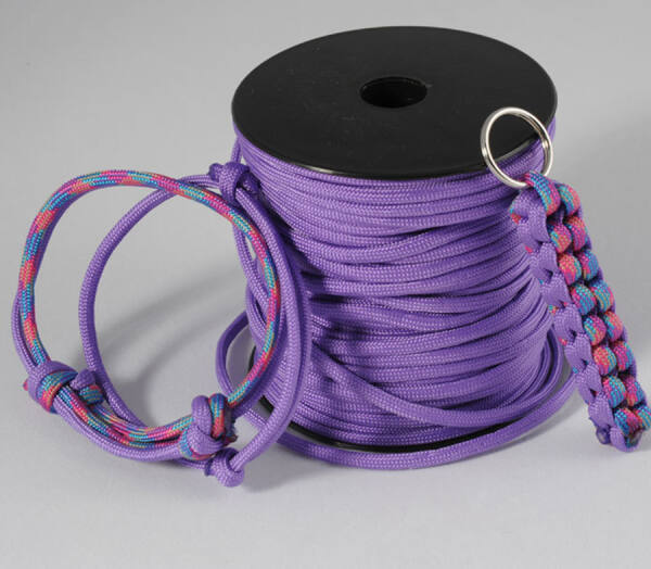 Flechtschnur 4mm, Lila, flieder, 1 Rolle 40 m