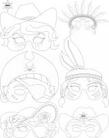 Kindermasken Abenteuer 6 verschiedene Motive