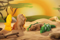 Sandormen Tiere 3D Sandfiguren Tiere Set aus Kunststoff