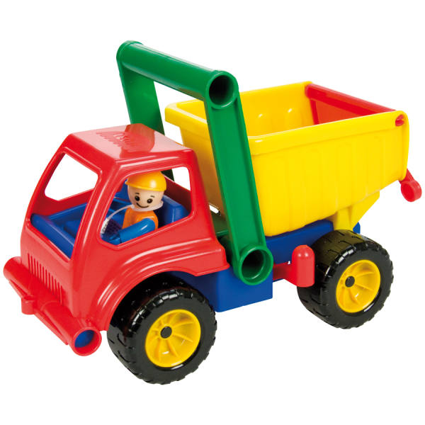 Aktive Kipper mit Spielfigur ca. 29x14x19 cm groß