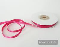 Satinband pink, Rolle 6mm breit, 25m lang