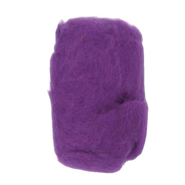Schafwolle lila, 30g Filzwolle