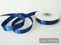Satinband dunkelblau, marineblauRolle 12mm breit, 25m lang