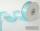 Satinband himmelblau, Rolle 25mm breit, 25m lang