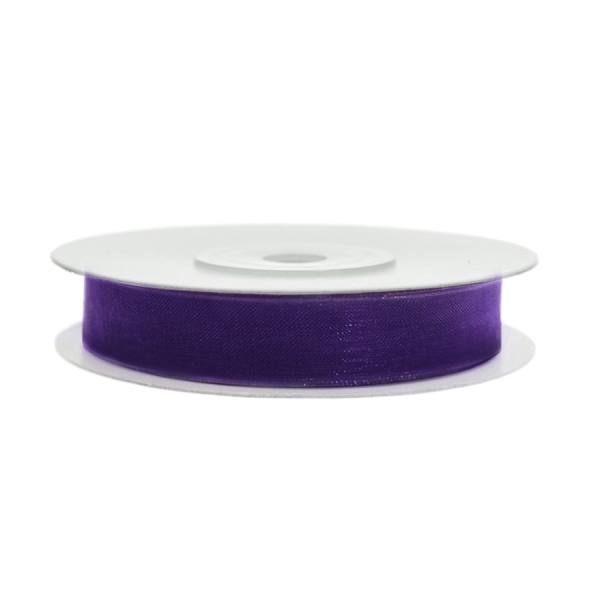 Chiffonband pflaume, Rolle 6mm breit, 25m lang