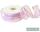 Chiffonband mit Satinkante lavendel, Rolle 25mm breit, 25m lang