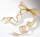 Chiffonband mit Satinkante gold, Rolle 25mm breit, 25m lang