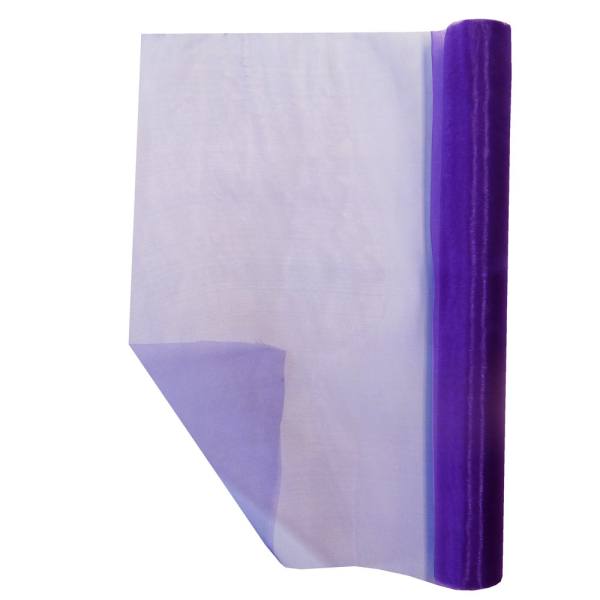 Tischband Organza Chiffon violett Rolle 36cm breit 9m lang