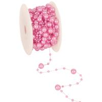 Perlenband rosa, 1 Rolle mit 10 m