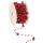 Perlenband weinrot, 1 Rolle mit 10 m
