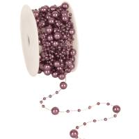 Perlenband lila, 1 Rolle mit 10 m