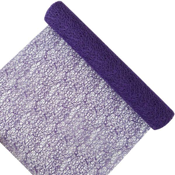 Tischläufer Netzoptik violett, lila, 1 Rolle 28cm x 2,50 m