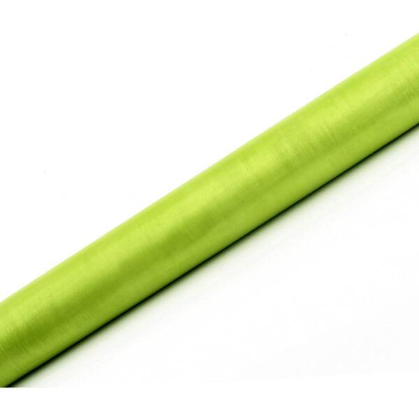 Tischband Organza Chiffon hellgrün Rolle 36cm breit 9m lang