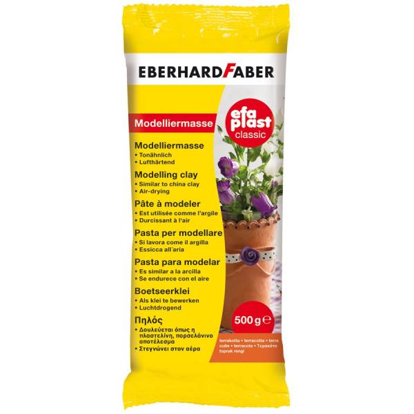 EFA Plast classic, Modelliermasse lufthärtend 500g terracotta