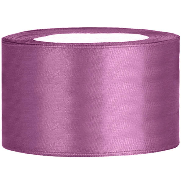 Satinband pflaume, Rolle 38mm breit, 25m lang