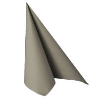 Papierservietten uni grau 3-lagig, 33x33 cm, 20 Stück