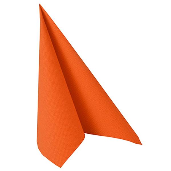Papierservietten uni orange nektarine3-lagig, 33x33 cm, 20 Stück