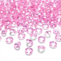 Diamanten rosa 100 Stück aus Acryl, Ø 1,2 cm