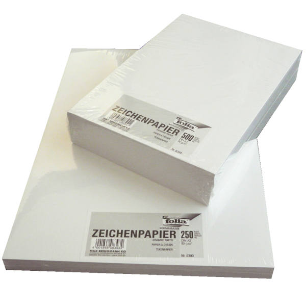 Zeichenpapier DIN A3, 250 Blatt, 90 g/m²