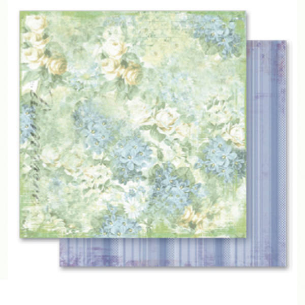 Designpapiere 190g/m², 30,5x30,5cm 5 Blatt, Blumen - Motiv 07