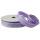 Geschenkband Streifen und Karo violett, mit Draht, 1 Rolle